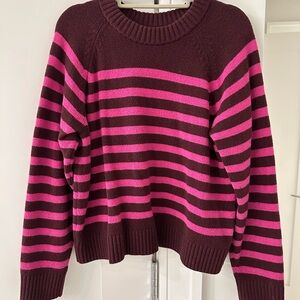 Gap CashSoft Burgundy and Pink Women's Sweater